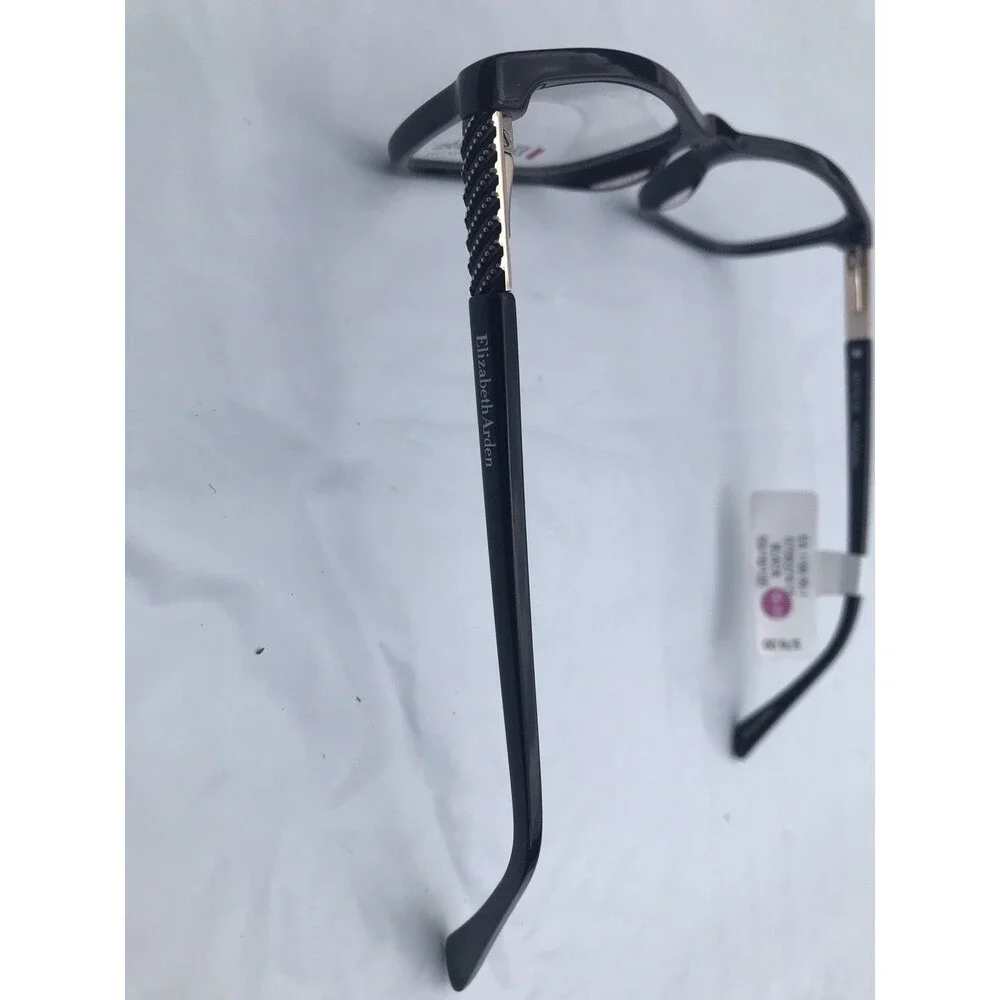 Elizabeth Arden EA 1199-1 BLK Womens Semi Cat Eye Eyeglasses 55-16-135